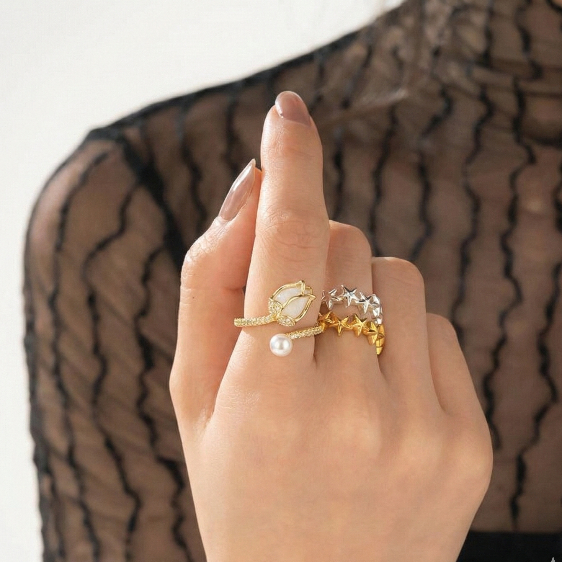 Anillo de Flor Tulipán